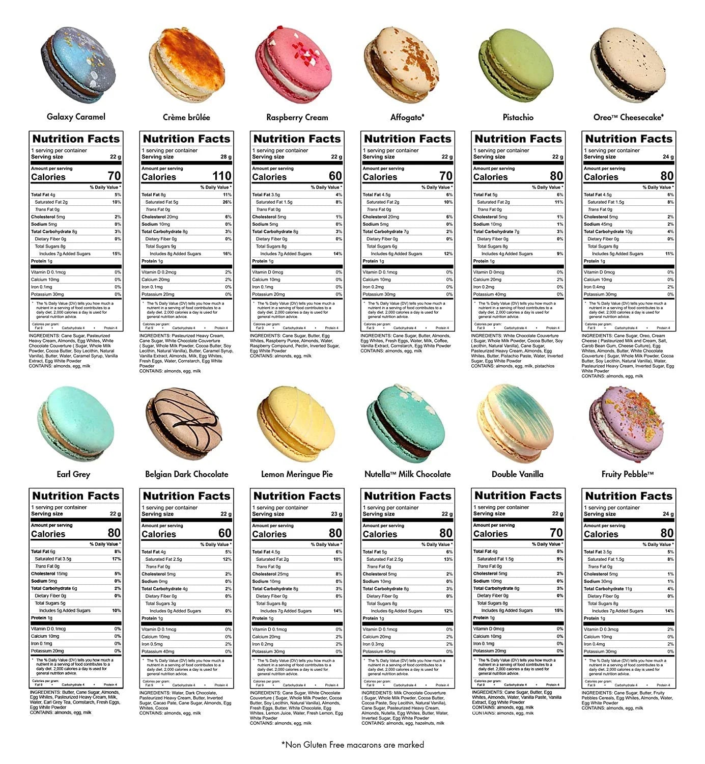 French Macarons Chocolate Gift Box 12-Piece C656041