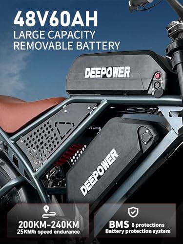 Electric Bike for Adult, 1500W Brushless Motor, 30 MPH Fat Tire, 20" Dual Suspension K344