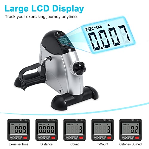 Under Desk Bike Pedal Exerciser with LCD Screen A782350
