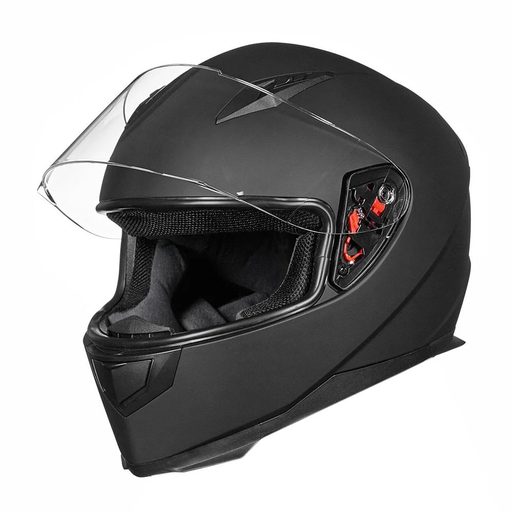 Motorcycle Full Face Helmet with Removable Neck Scarf I83562