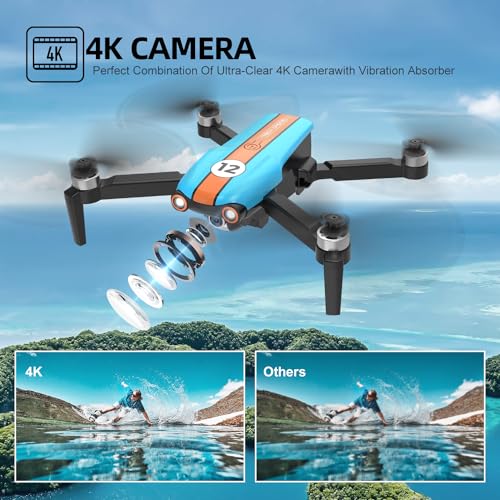Drone with 4K Camera, Foldable FPV Quadcopter for Adults and Kids, 26 Mins Flight Time Y14058