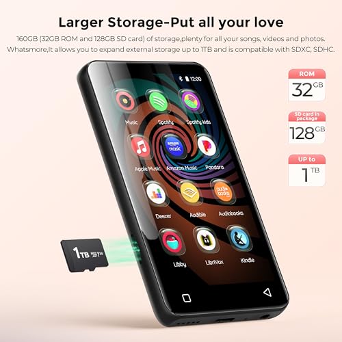 160GB Bluetooth WiFi MP3 Player with 4" Touch Screen L369