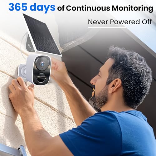 2K Wireless Outdoor Security Camera, Battery Powered, AI Motion Detection, 2-Way Talk X198