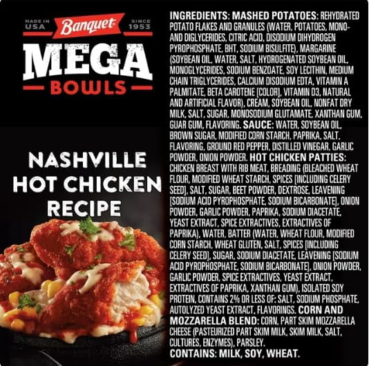 Nashville Hot Fried Chicken Frozen Meal, 13 oz, Pack of 8 E658
