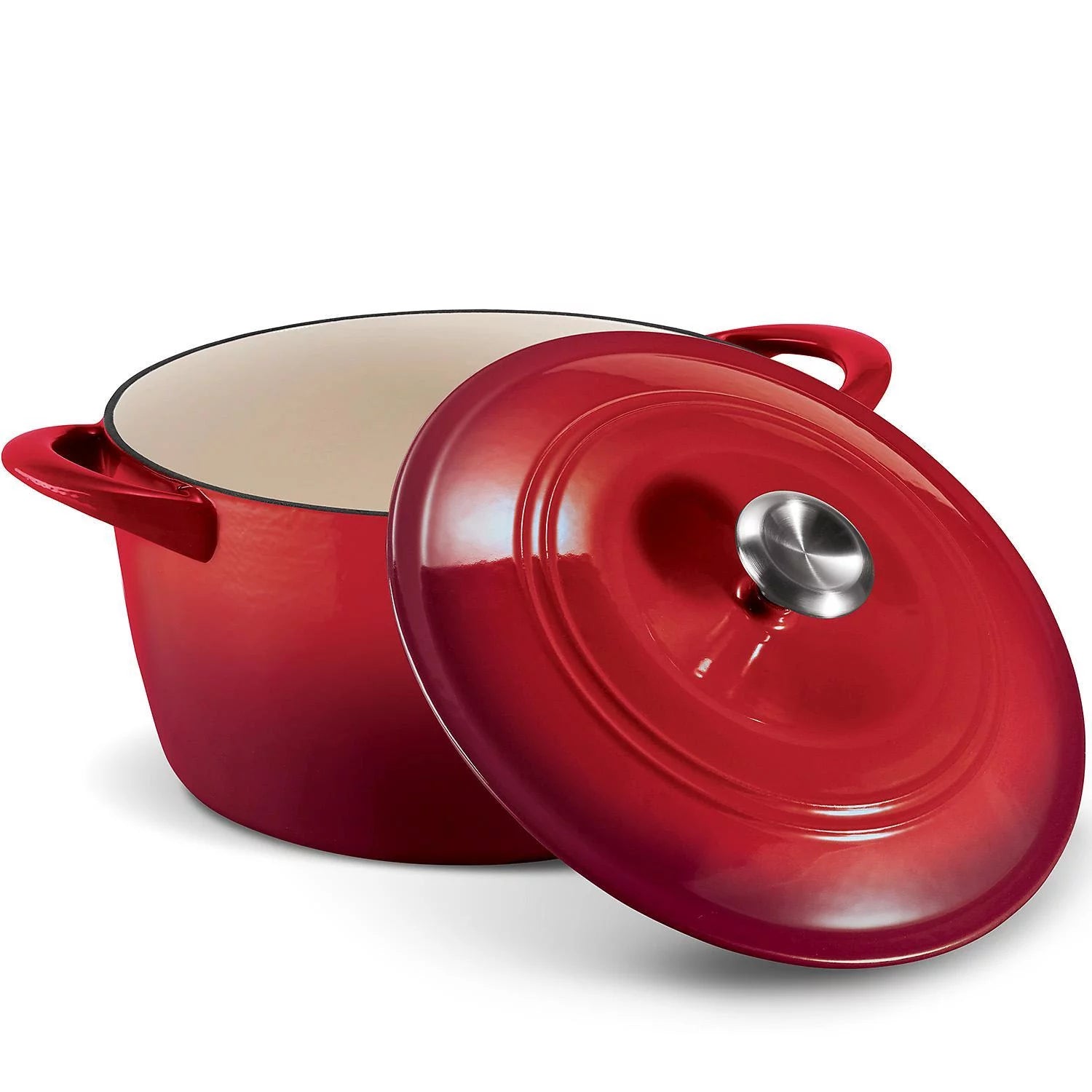 Enameled Cast Iron Covered Round Dutch Oven Z442