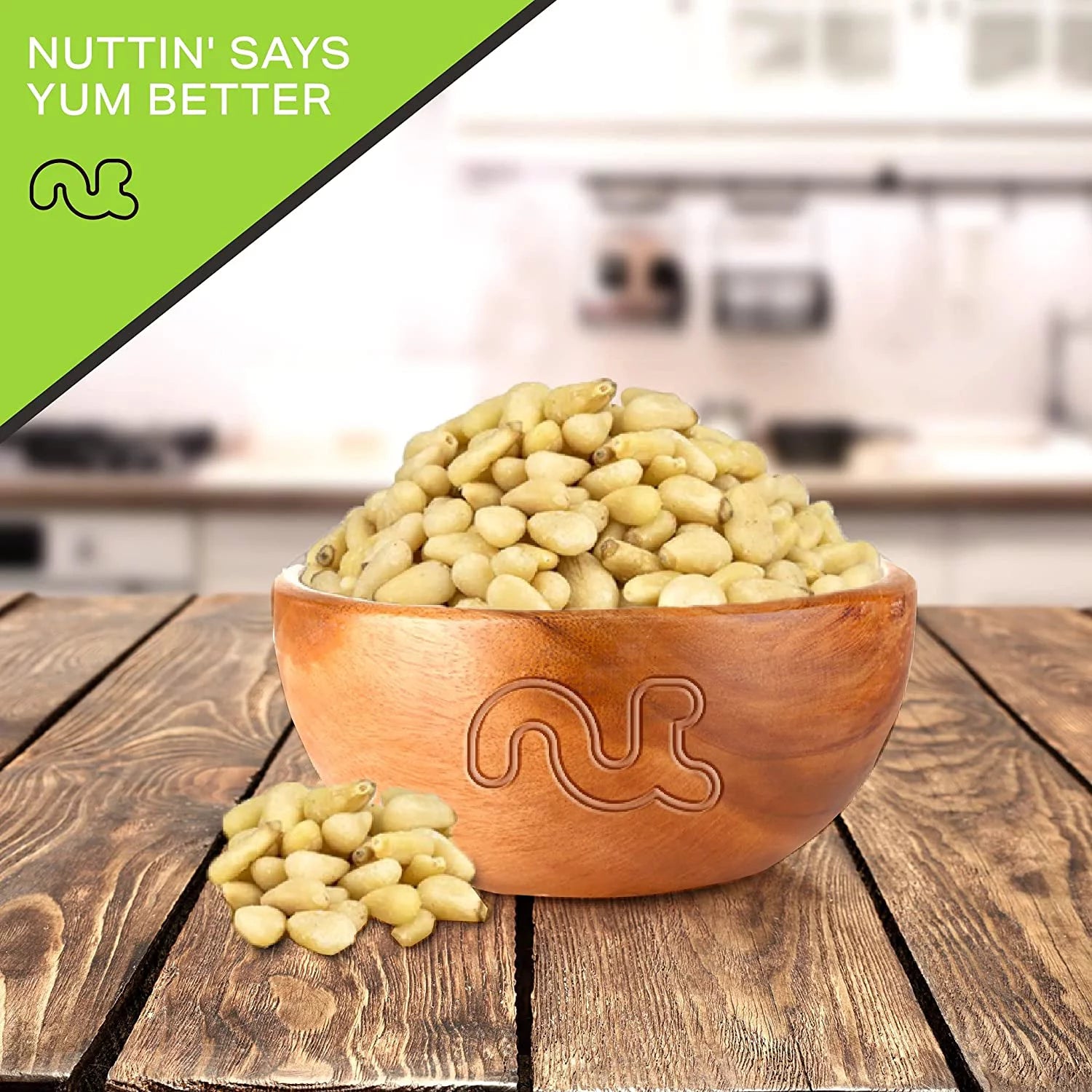 Raw Pine Nuts, Kosher, Vegan, 16oz K566