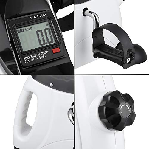 Under Desk Bike Pedal Exerciser with LCD Screen A782350