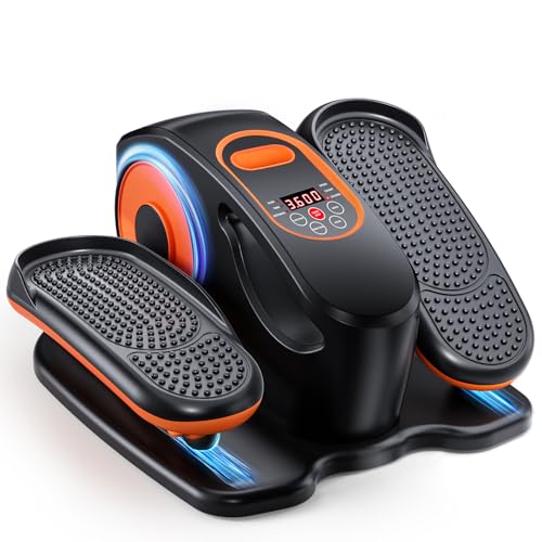 Under Desk Elliptical Machine with Remote, 15 Speeds, Portable Leg Exerciser for Home Office L629