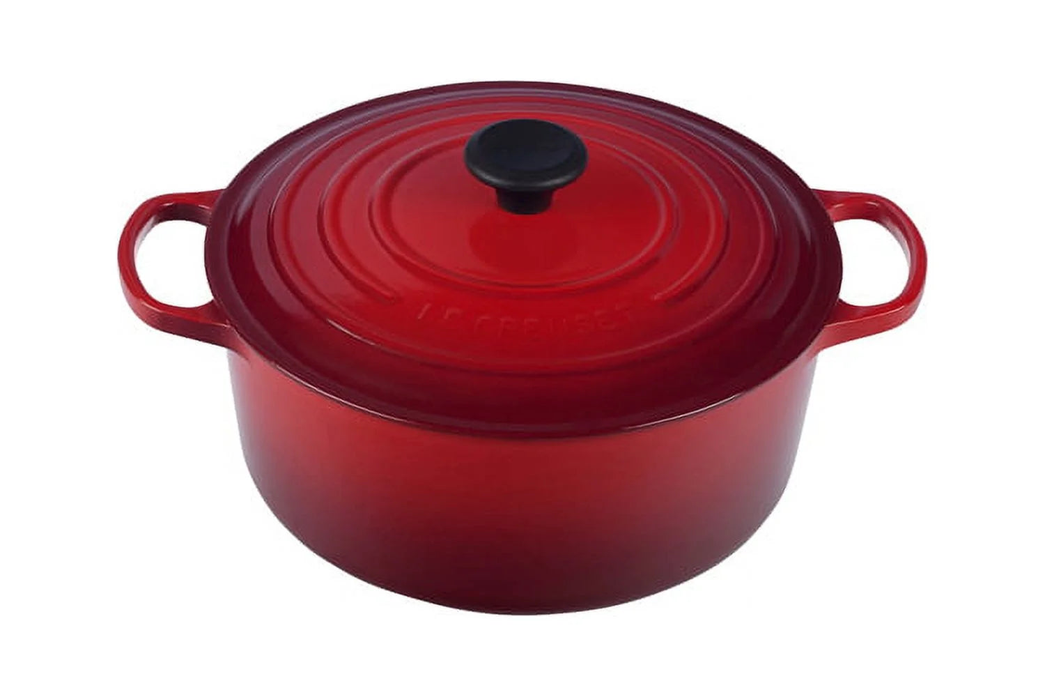 5.5 qt Enameled Cast Iron Round Dutch Oven, Cherry D5295