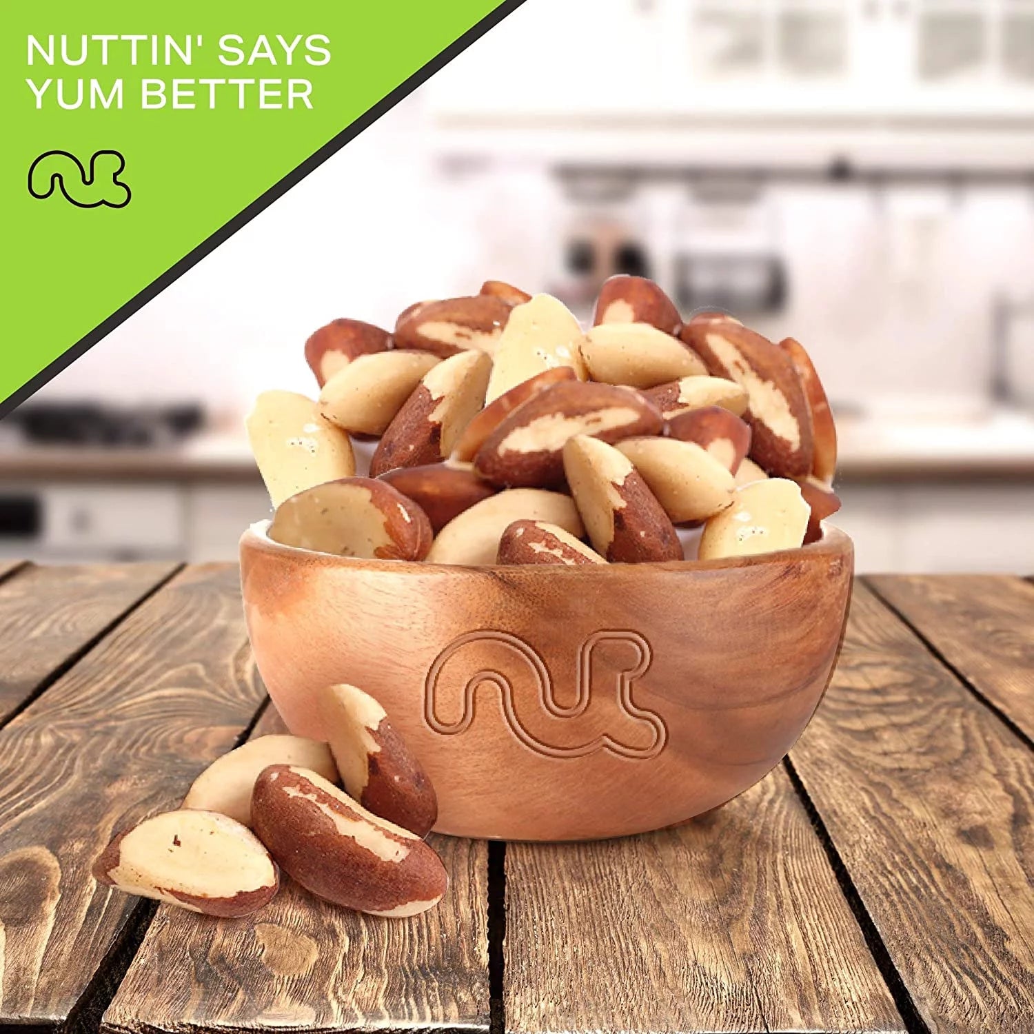 Raw Brazil Nuts, Unsalted, No Shell, 48oz Y90417