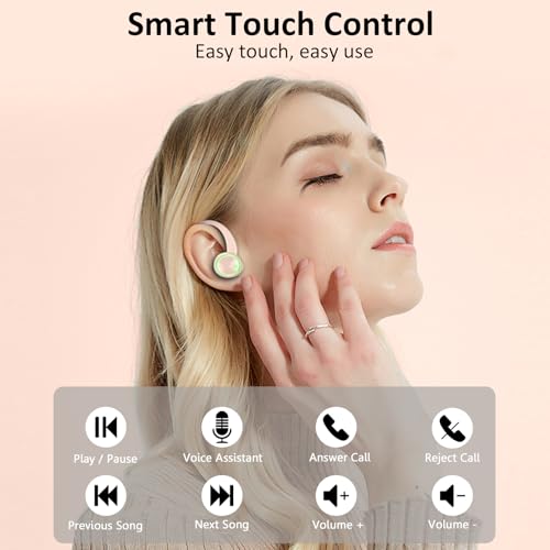 Wireless Earbuds Bluetooth 5.4 with Noise Cancelling Mic, IP7 Waterproof for Running R64733