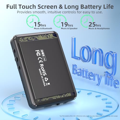 Portable MP3 Player with Bluetooth, Touch Screen, FM Radio, 32GB R777420