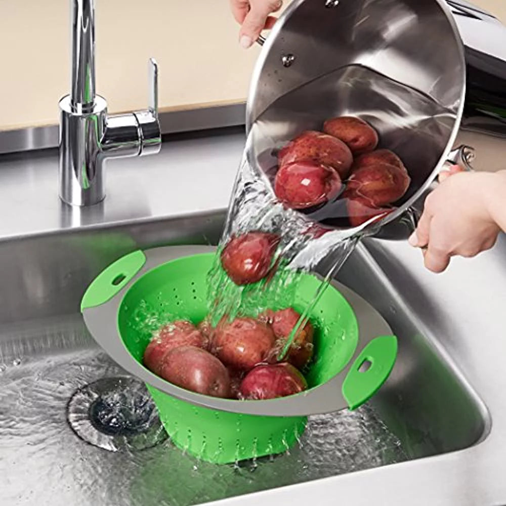 Silicone Collapsible Colander, 3.5 Quart H253742