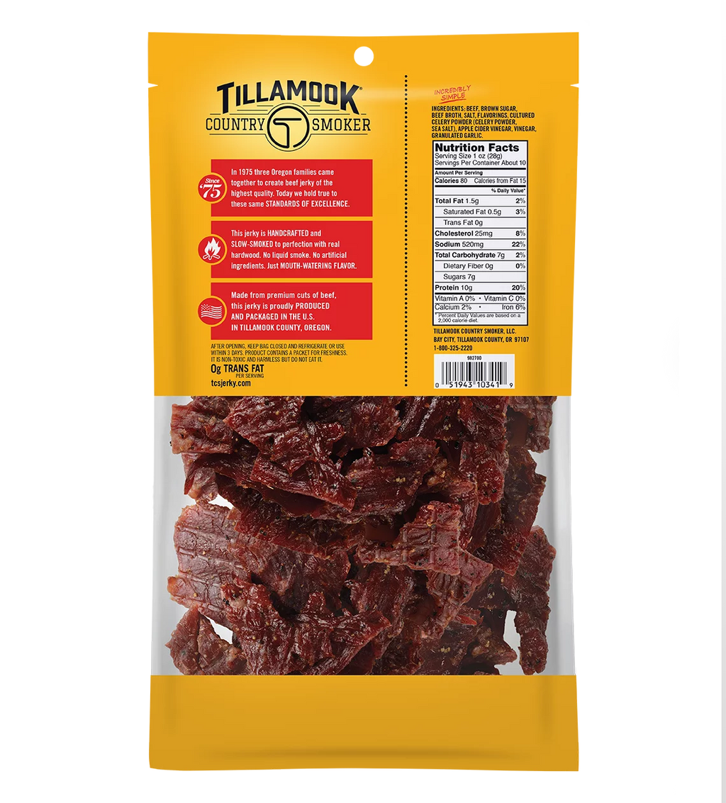 Beef Jerky, 10 Oz Pouch U72063