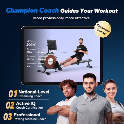 Magnetic Rowing Machine for Home, 16 Levels, Quiet Resistance, 350lbs Capacity Z5255