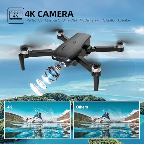 Drone with 4K Camera, Foldable FPV Quadcopter for Adults and Kids, 26 Mins Flight Time Y14058