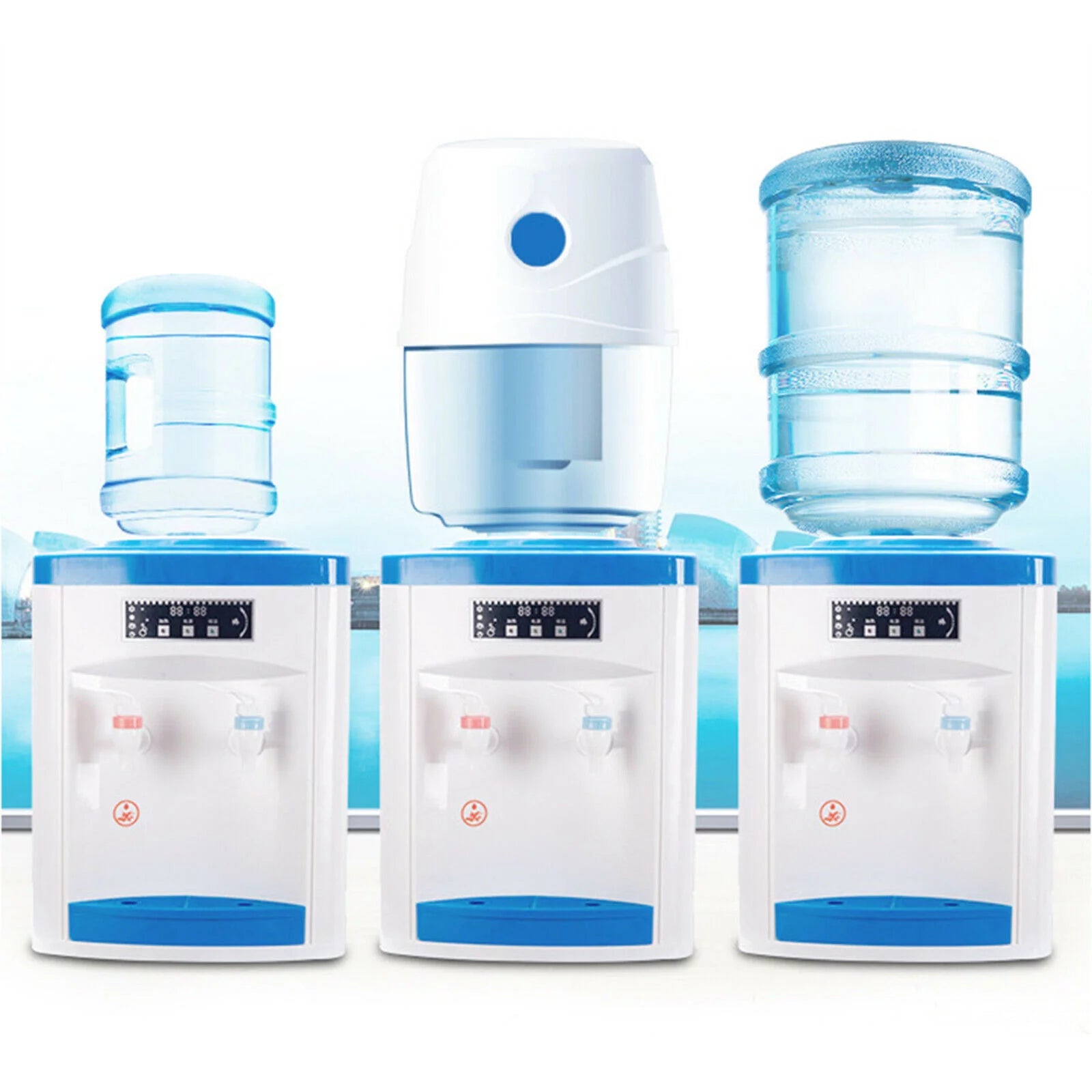 Cold/Hot Desktop Water Dispenser, Top Loading Drinking Machine B268