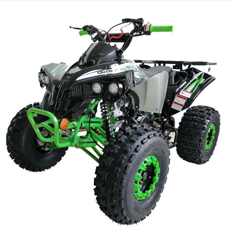 125cc ATV Fully Automatic with Reverse Double Headlights LED Gas 4 Wheeler U53754