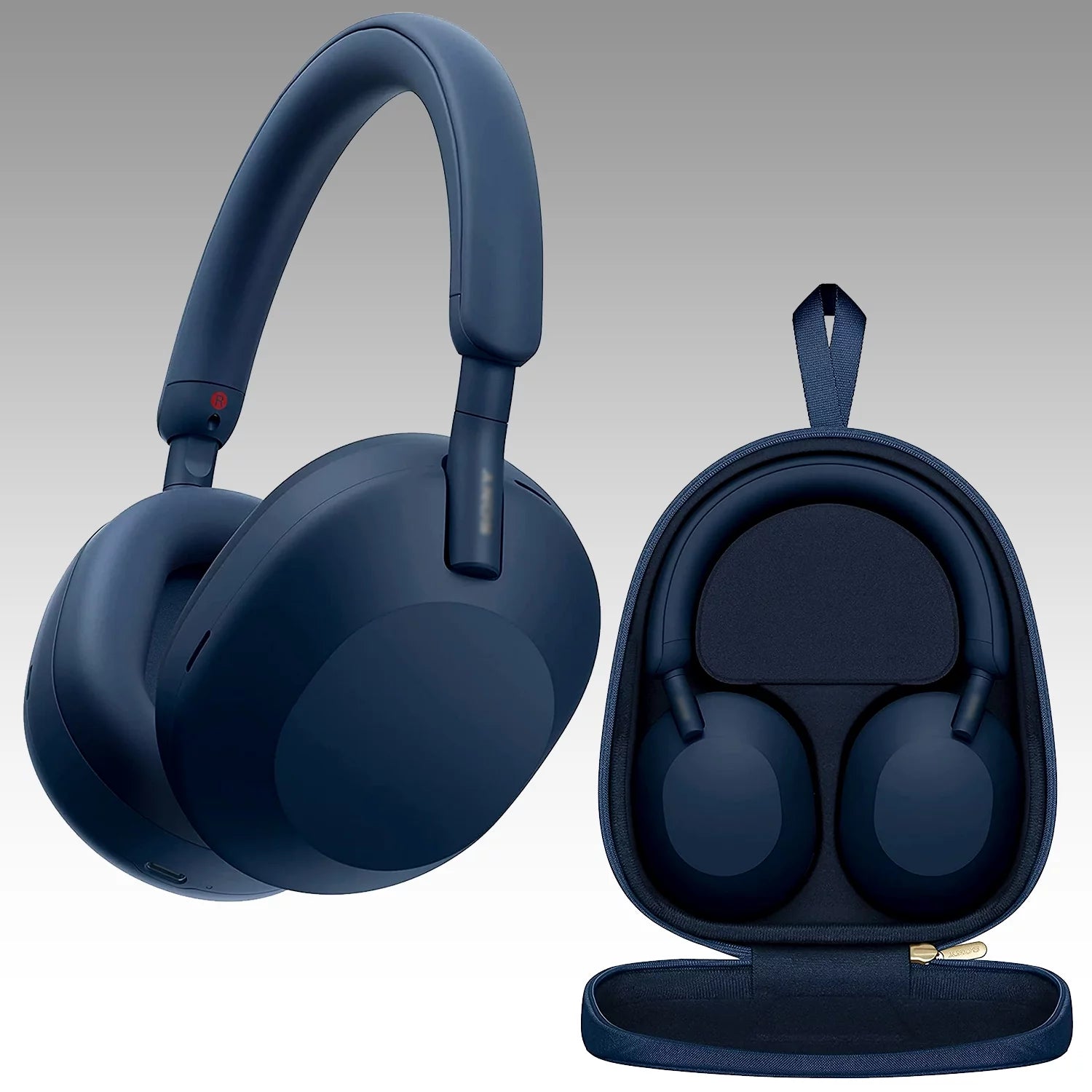 Noise-Canceling Wireless Over-Ear Headphones Bundle with Backpack D578879