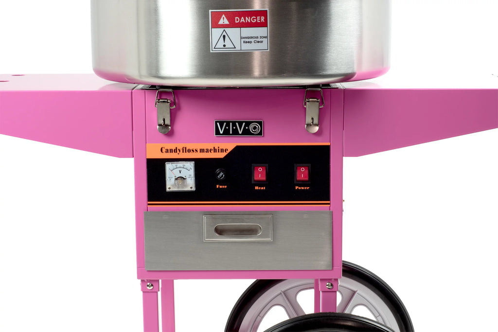 Cotton Candy Machine with Pink Cart Stand L6976