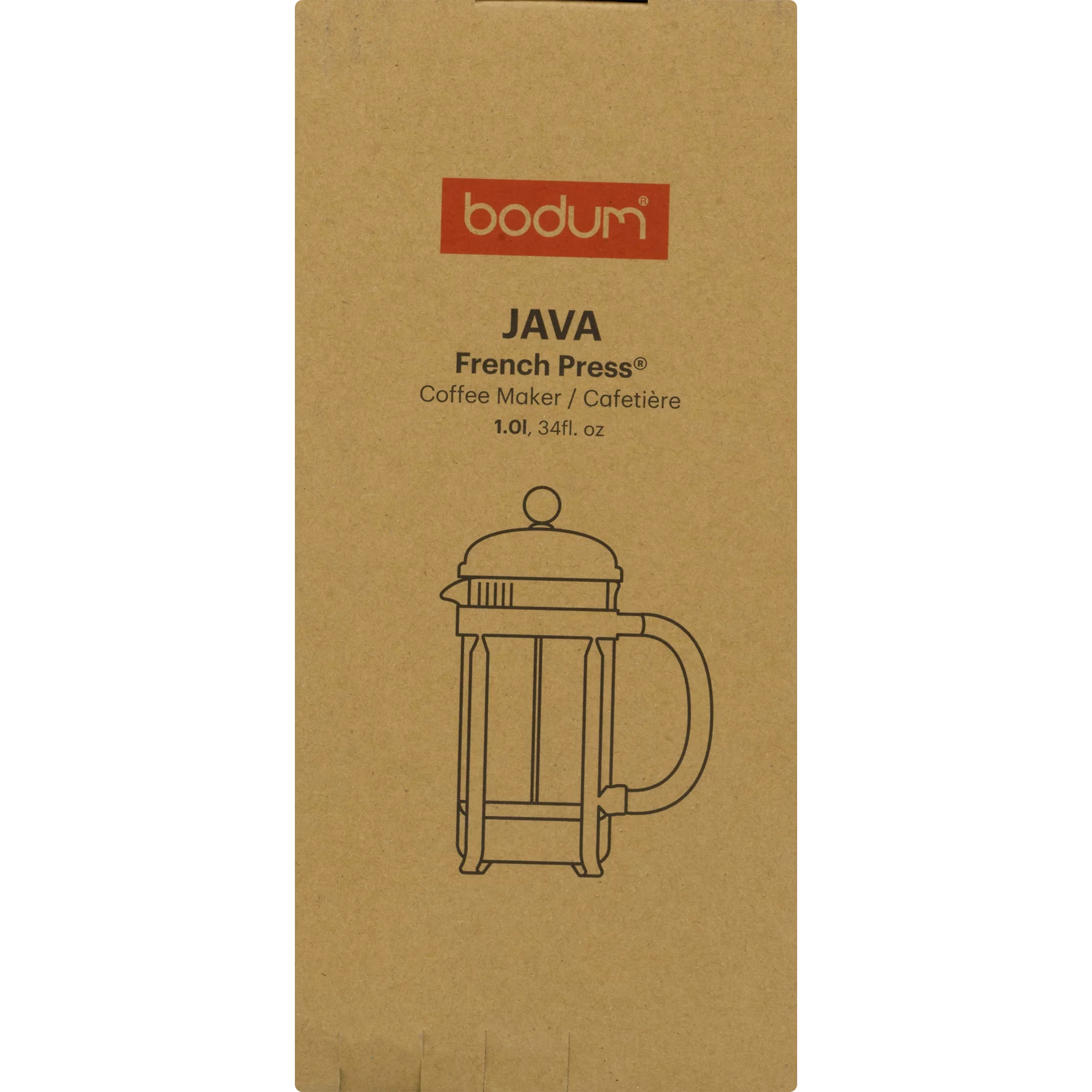 French Press Coffee Maker with Glass Carafe, 34 oz A766