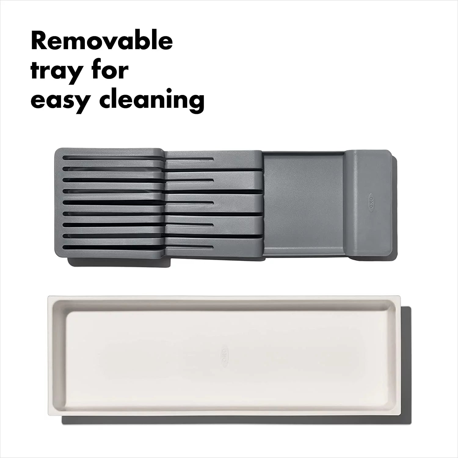 Compact Knife Drawer Organizer, White U6596