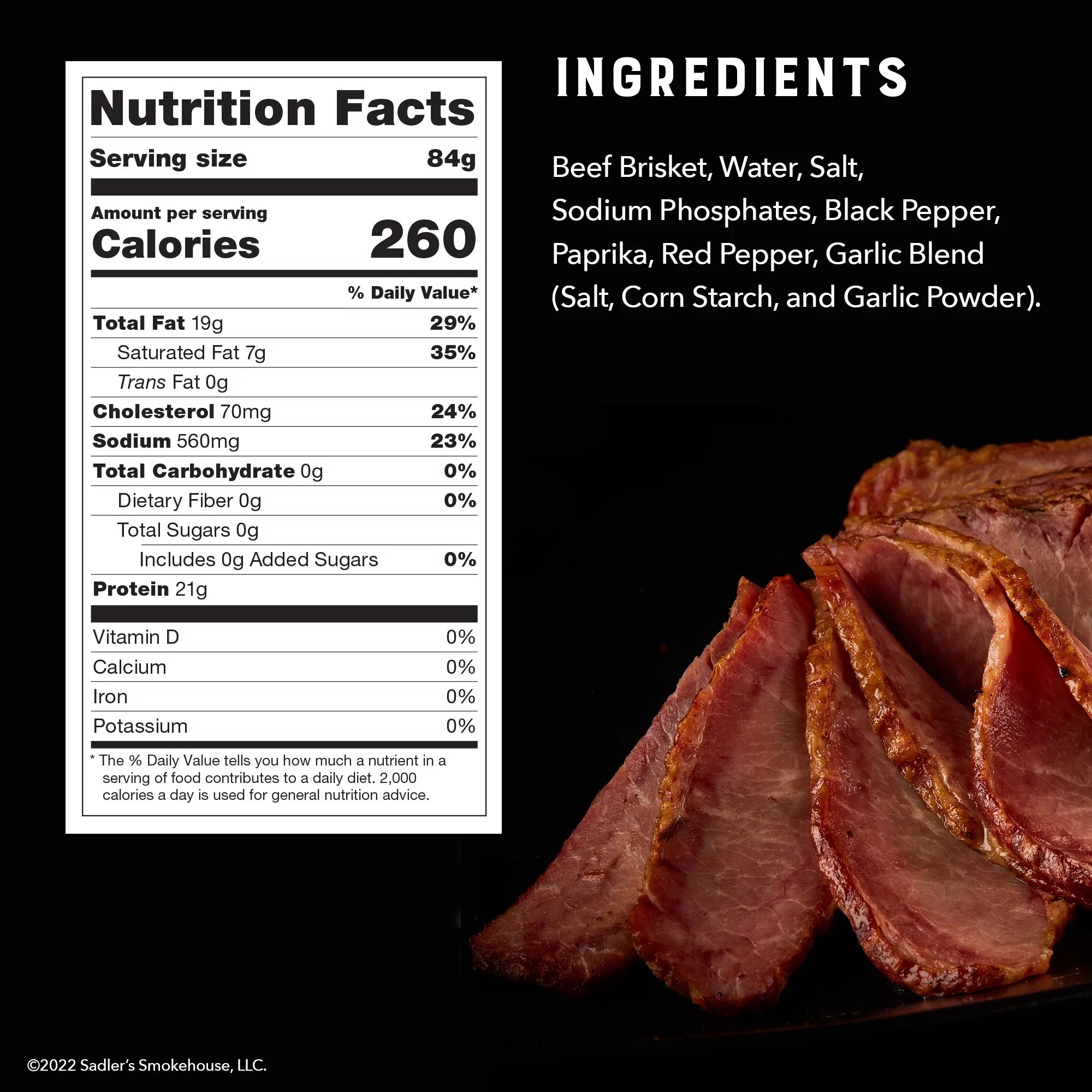 Seasoned Sliced Beef Brisket, 3-6 lbs B2111