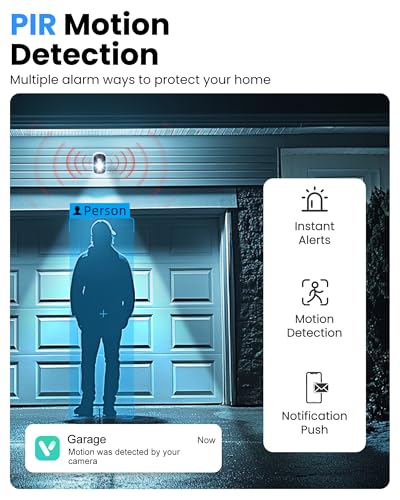 Wireless Outdoor Security Camera 2K Battery Powered WiFi with AI Motion Detection and Color Night Vision (4 Pack) X216