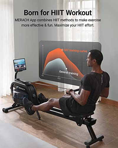 Magnetic Rowing Machine for Home, 16 Levels, Quiet Resistance, 350lbs Capacity Z5255