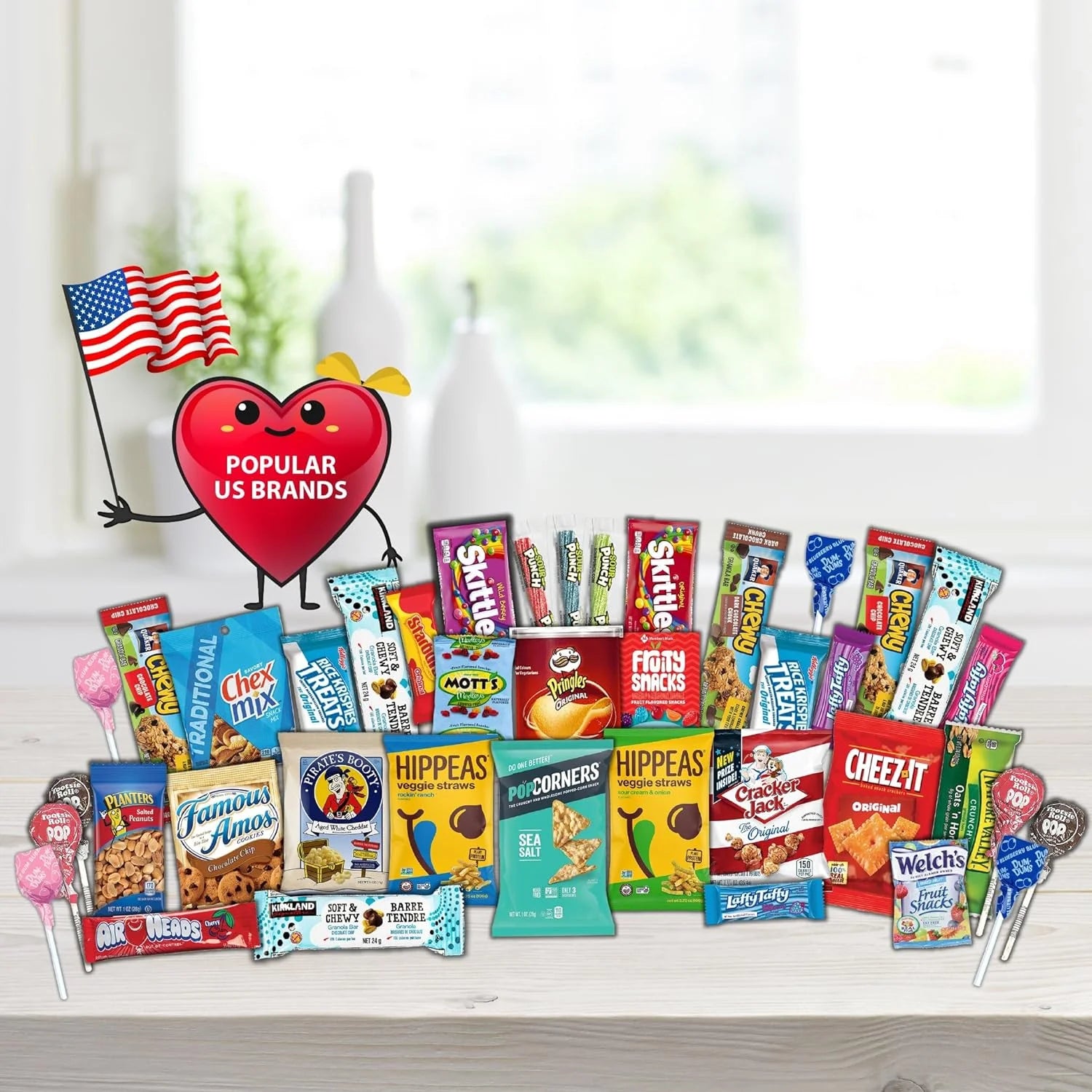 Variety Snack Box 42 Count with Chips, Crackers, Cookies & Candy Y590952