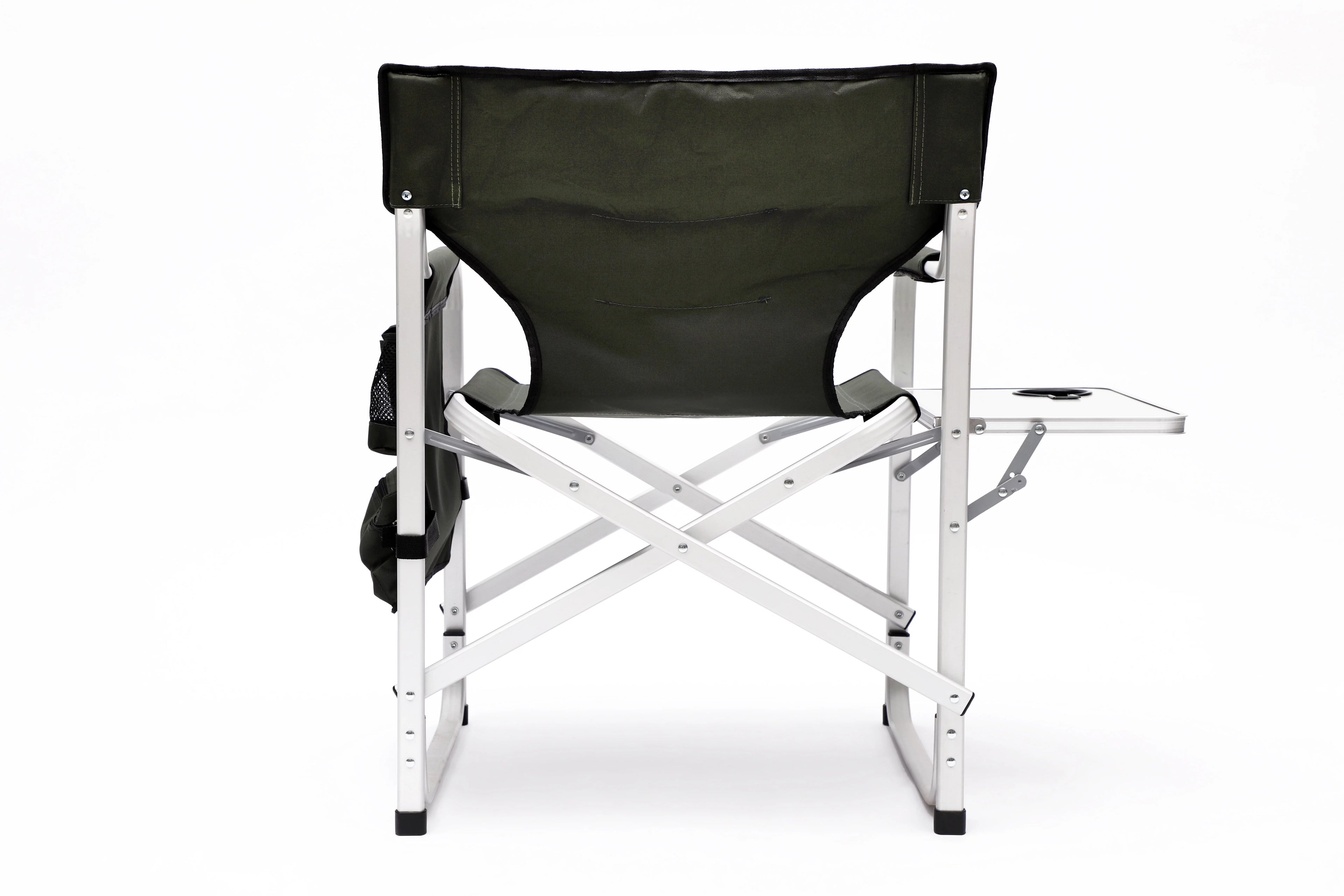 Padded Folding Outdoor Chair with Side Table and Storage Pockets E165