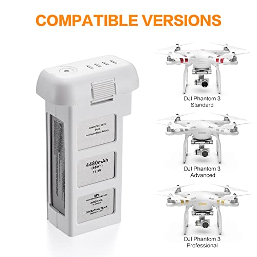 Intelligent Flight Battery 15.2V 4480mAh for DJI Phantom 3 Drone N739