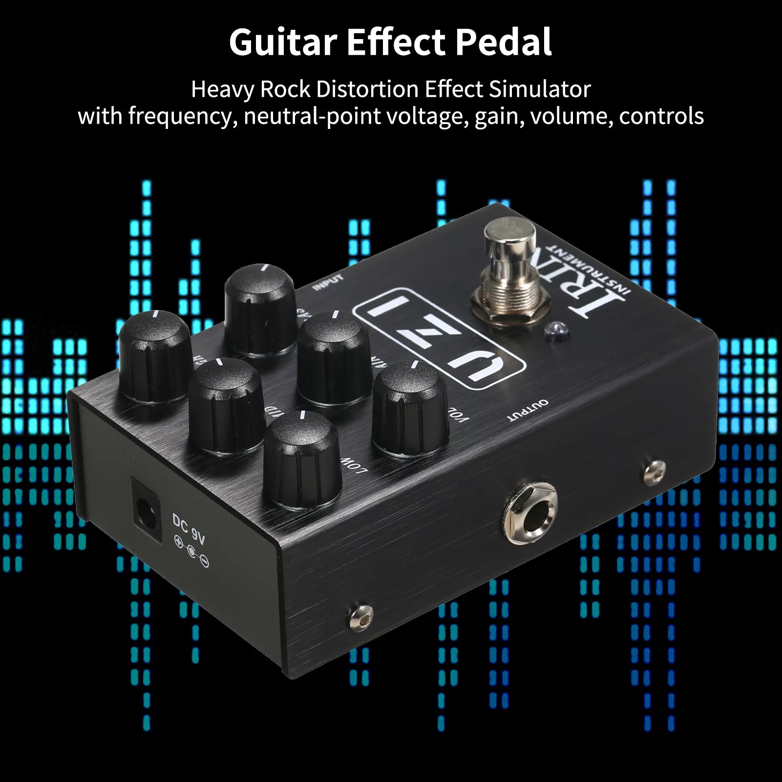 Guitar Effect Pedal Heavy Distortion Simulator with Cabinet Simulation J2446