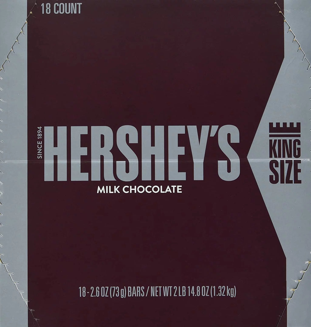 Chocolate Candy Bars, King Size (Pack of 18) X859950