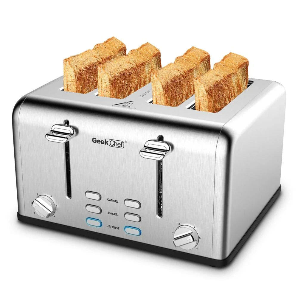 Stainless Steel 4-Slice Toaster with Extra-Wide Slots R83218