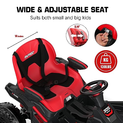 24V 4x4 Ride On Toy for Big Kids, 4x200W Motors, 5MPH, Parent Remote, Wide Seat, Green X884766