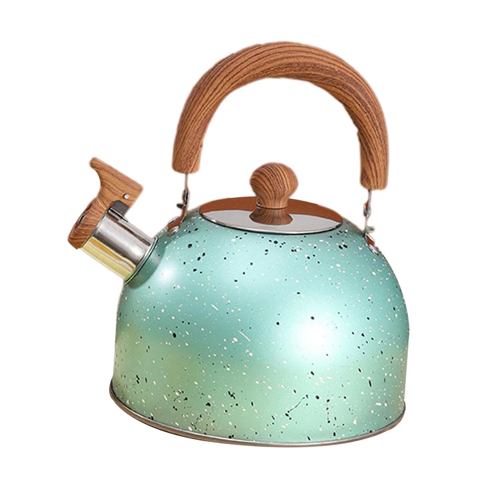 Green Whistling Water Kettle Teapot U4276