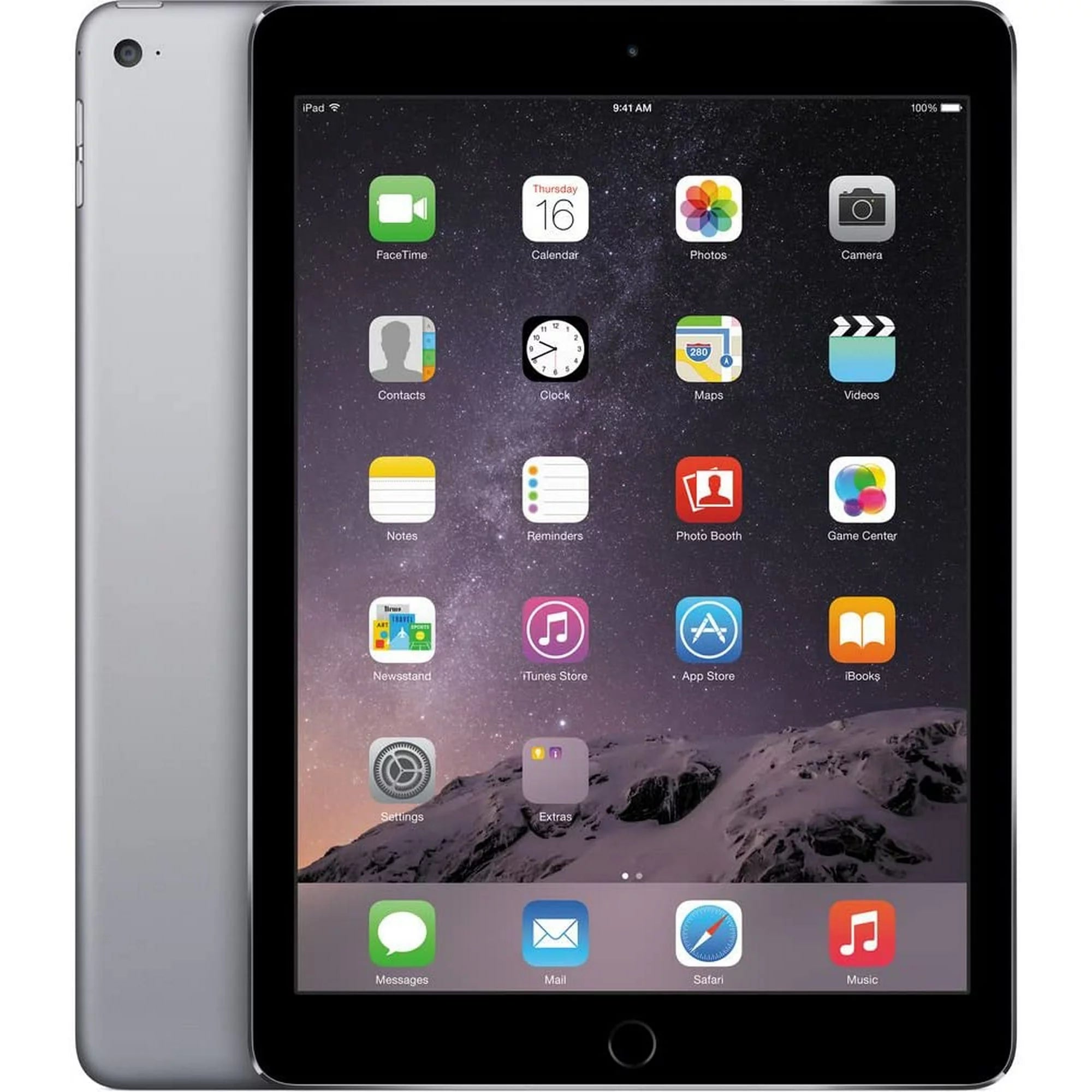 Apple iPad Air 2nd Generation 9.7" 16GB Space Gray Tablet (WiFi Only) Used Grade B+