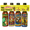 ASS KICKIN Ass Family Hot Sauce Gourmet Gift Set – 5oz. 4 Pack - Try if you dare! – Perfect Ultimate Gourmet Gift for the Hot Sauce Fan