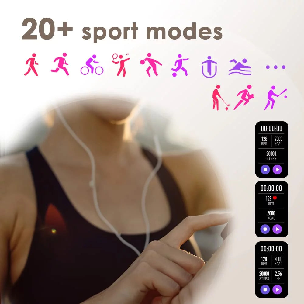 Ladies Smartwatch Waterproof Fitness Tracker with Step Counter V83140