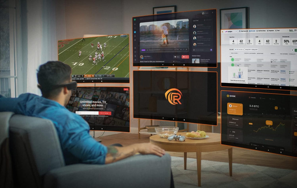 Smart Glasses with 90" Virtual Theater for Gaming and Streaming V888