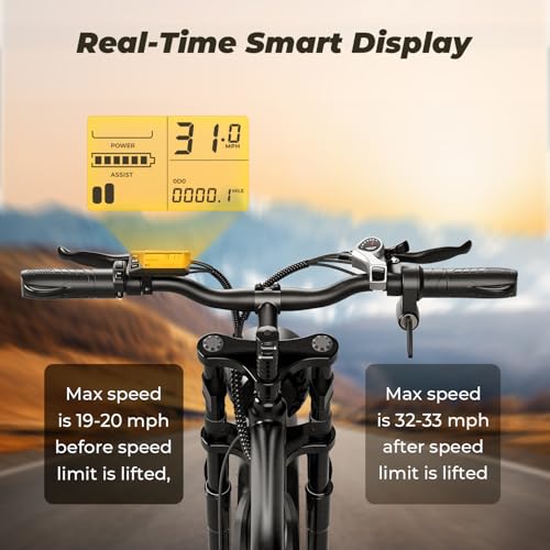 Moped-Style Ebike, 1500W, 31-33 MPH, 40-75 Miles Range, 20" Fat Tire M7184