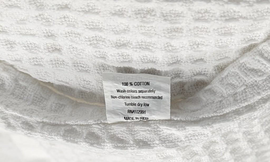 Honeycomb Thermal Waffle Blanket 100% Cotton King White M779