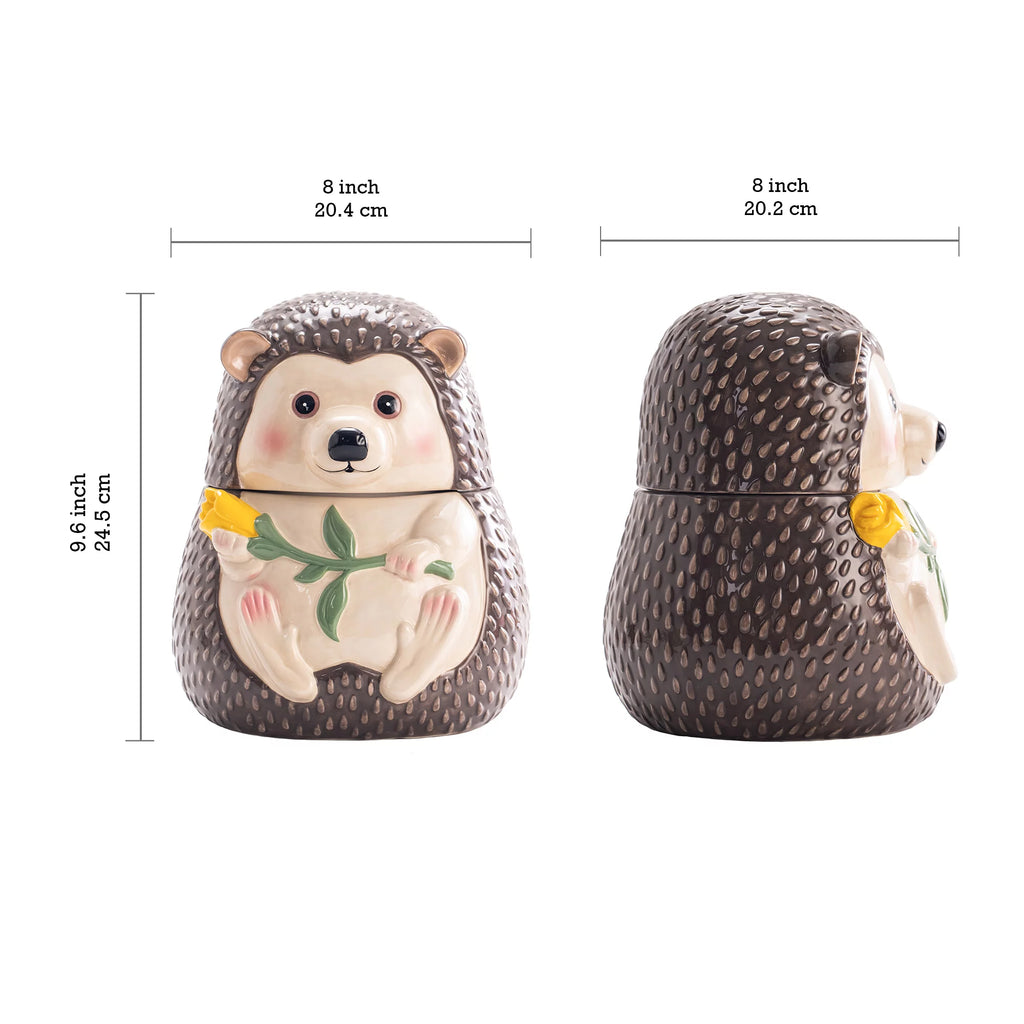 Ceramic Cookie Jar, 9.6 Inch, Airtight S9336