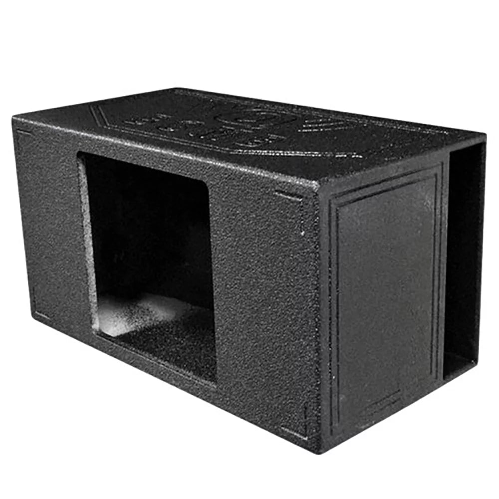 QPower Durable Single 15" Side-Vented Kicker L7 Square Subwoofer Speaker Box