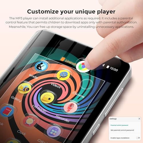 160GB Bluetooth WiFi MP3 Player with 4" Touch Screen L369