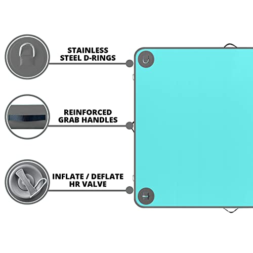 Inflatable Floating Dock Platform with Non-Slip Surface for Pool Beach Ocean B86969