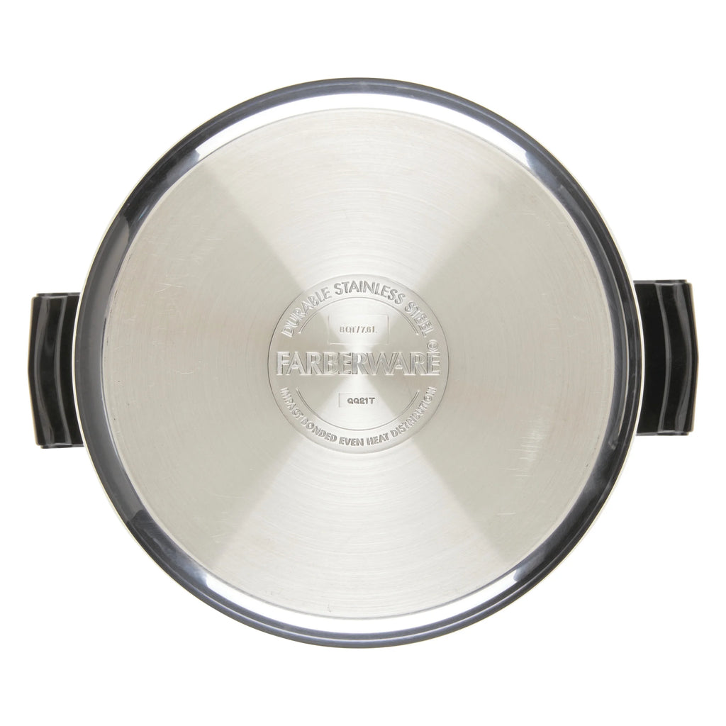 Stainless Steel 8 Quart Covered Stockpot F7016