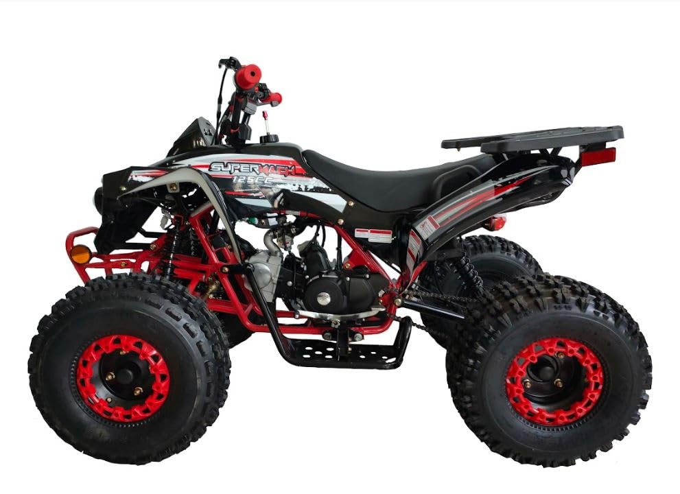 125cc ATV Fully Automatic with Reverse Double Headlights LED Gas 4 Wheeler U53754