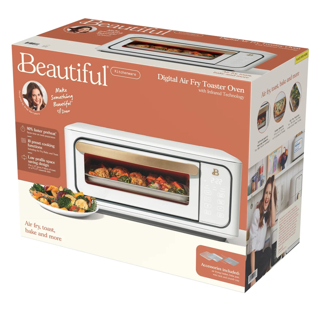 Infrared Air Fry Toaster Oven, 9-Slice, 1800 W, White S1414